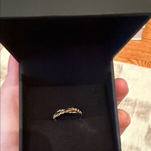 Zales Gold Braided Band Ring
